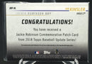 2018 TOPPS UPDATE SERIES - JACKIE ROBINSON DAY - I. KINSLER -