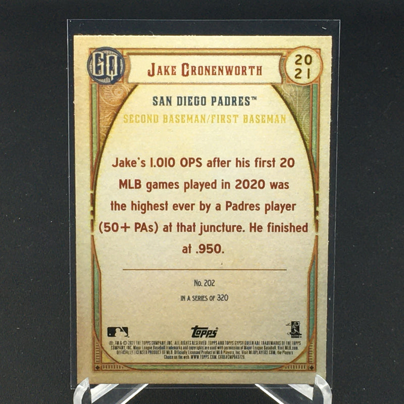 2021 TOPPS GYPSY QUEEN - J. CRONENWORTH -