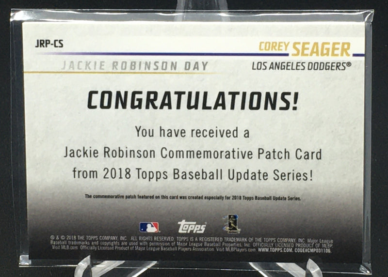 2018 TOPPS UPDATE SERIES - JACKIE ROBINSON DAY - C. SEAGER -