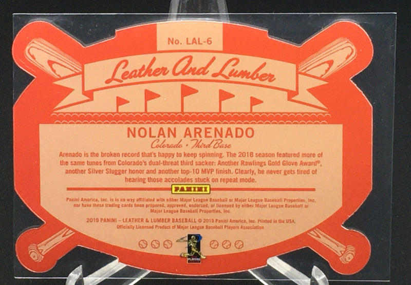 2019 PANINI LEATHER AND LUMBER - N. ARENADO -