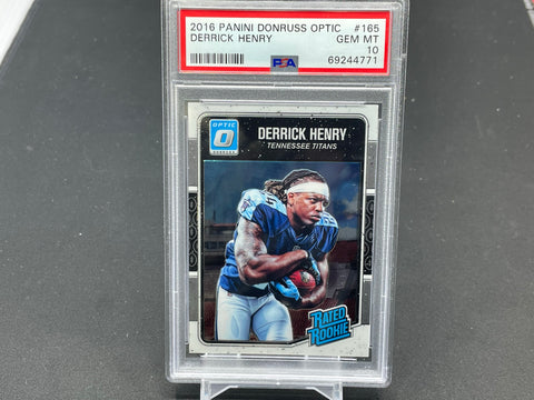 2016 PANINI DONRUSS OPTIC - RATED ROOKIE - D. HENRY - #165 - PSA 10 - RC