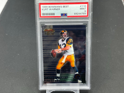 1999 BOWMAN'S BEST - K. WARNER - #110 - PSA 9 - RC