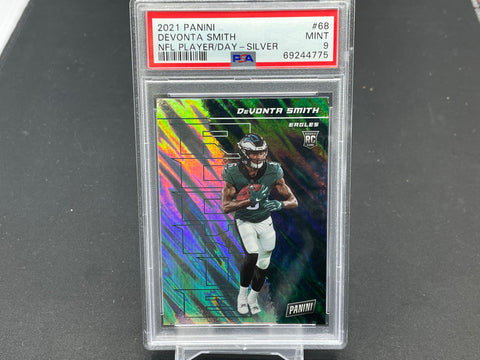 2021 PANINI PLAYER OF THE DAY - SILVER - D. SMITH - #68 - PSA 9 - RC