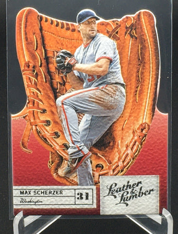 2019 PANINI LEATHER AND LUMBER - M. SCHERZER - #5 - DIE CUT