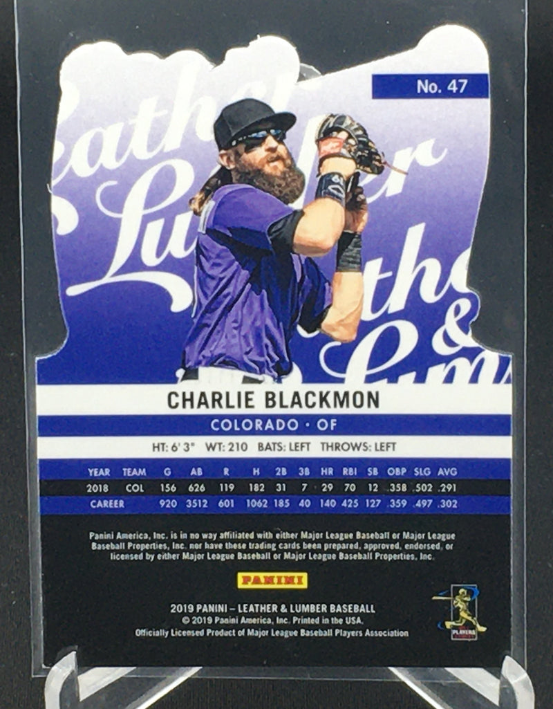 2019 PANINI LEATHER AND LUMBER - C. BLACKMON - #47 - #'D/99 - DIE CUT
