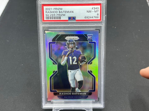 2021 PANINI PRIZM - SILVER PRIZM - R. BATEMAN - #340 - PSA 8 - RC