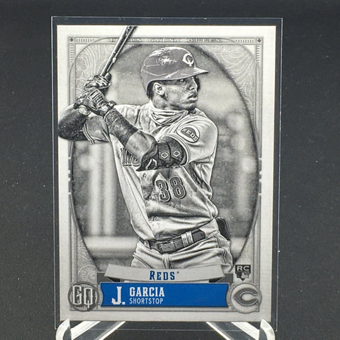 2021 TOPPS GYPSY QUEEN - BLACK & WHITE - J. GARCIA - #150 - #'D/50 - RC