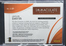2020 PANINI IMMACULATE COLLECTION - J. DAVIS - #J-JD - #'D/49 - JUMBO JERSEY