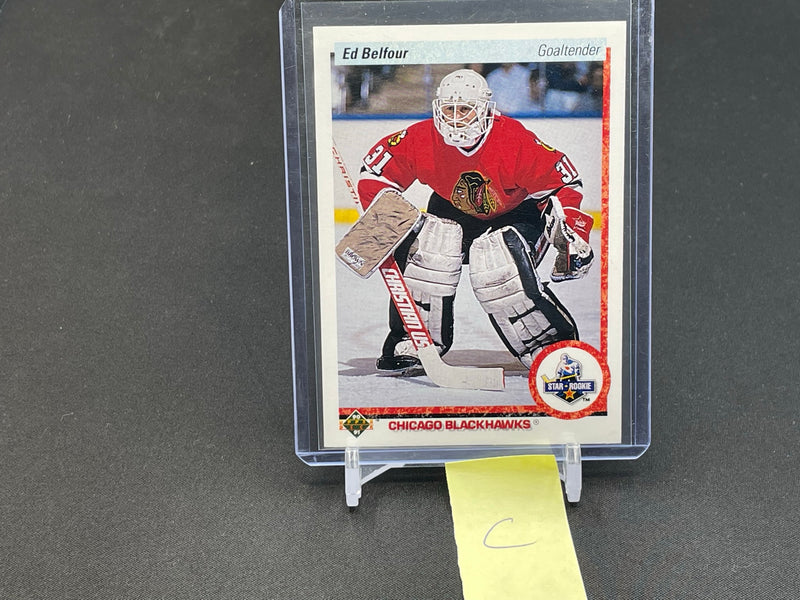 1990 UPPER DECK - STAR ROOKIE - E. BELFOUR -