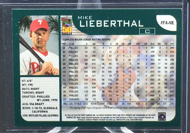 2019 TOPPS ARCHIVES - FAN FAVOURITES - M. LIEBERTHAL -