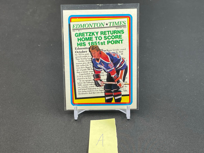 1990 TOPPS - EDMONTON TIMES - W. GRETZKY -