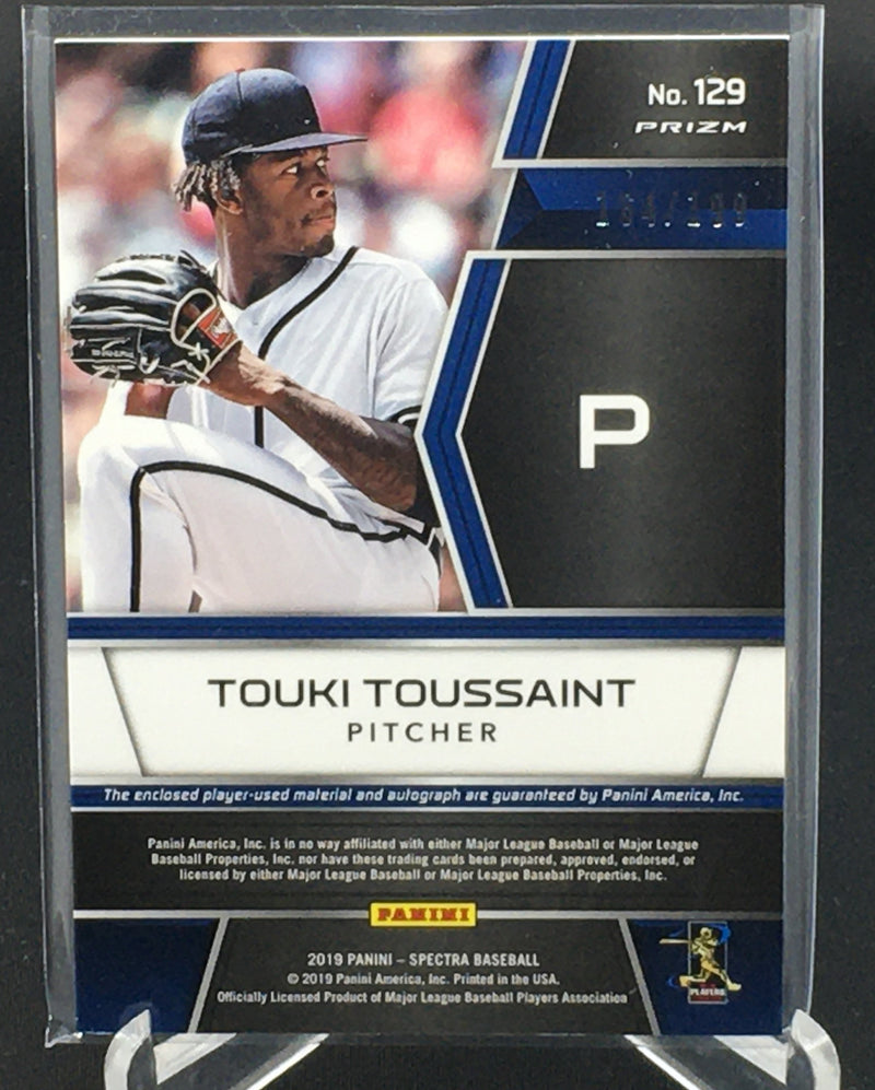 2019 PANINI SPECTRA - ROOKIE JERSEY - T. TOUSSAINT - #129 - #'D/199 - AUTOGRAPH - PRIZM - JERSEY - RC