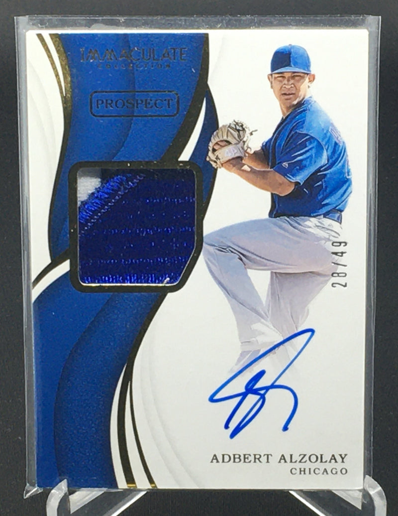 2019 PANINI IMMACULATE - A. ALZOLAY - #PPA-AA - #'D/49 - AUTOGRAPH - PATCH