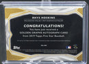 2019 TOPPS FIVE STAR - GOLDEN GRAPHS - R. HOSKINS - #GG-RH - #'D/30 - AUTOGRAPH