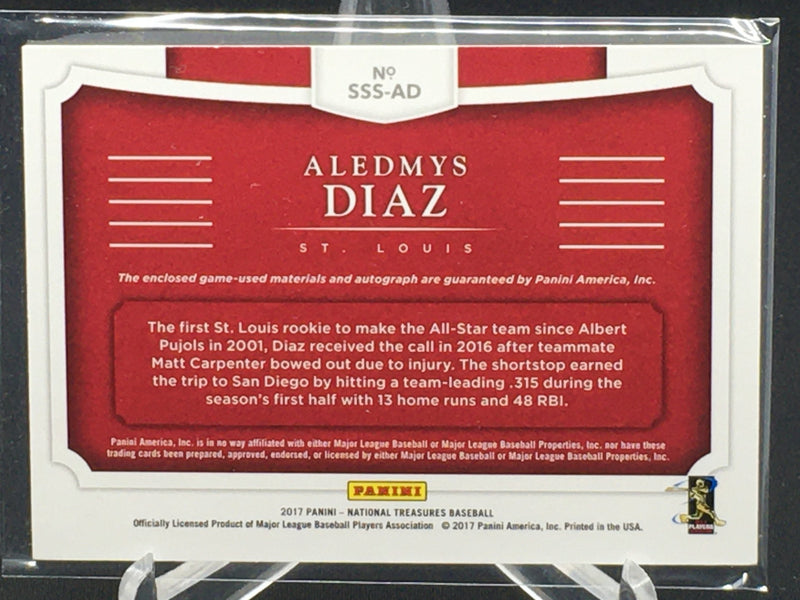 2017 PANINI NATIONAL TREASURES - A. DIAZ - #SSS-AD - #'D/99 - AUTOGRAPH - JERSEY