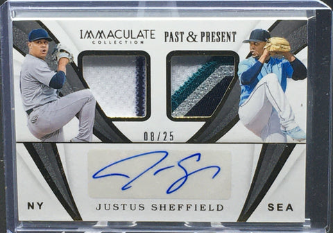 2019 PANINI IMMACULATE - PAST AND PRESENT - J. SHEFFIELD - #PP-JS - #'D/25 - AUTO/PATCH