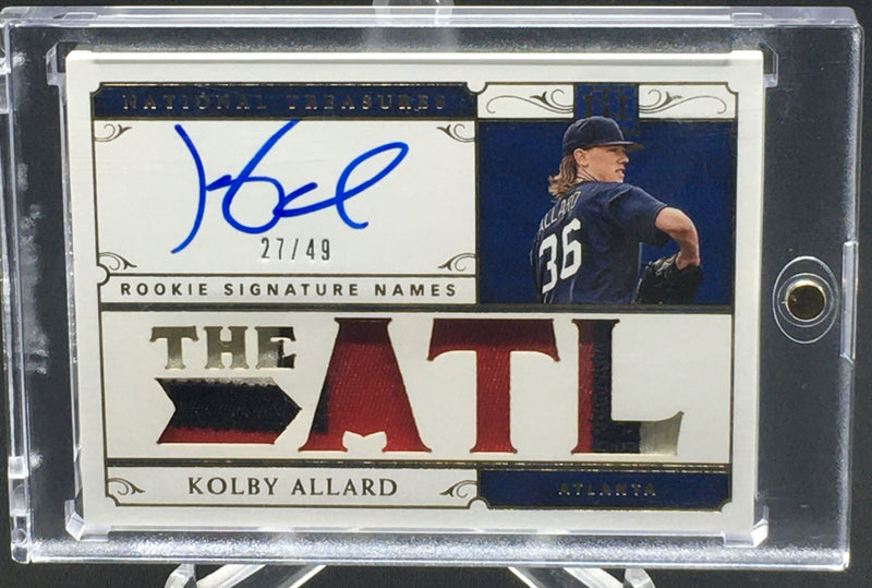 2019 PANINI NATIONAL TREASURES - K. ALLARD - #RSN-KA - #'D/49 - AUTO/PATCH