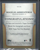 2020 TOPPS TIER ONE - R. ARMENTEROS - #BOA-RA - #'D/299 - AUTOGRAPH - RC