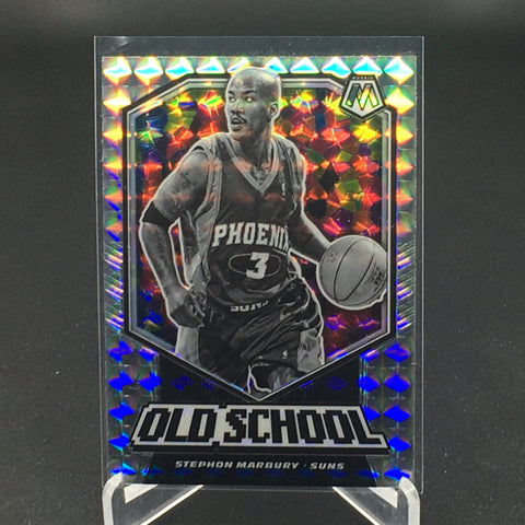 2019 PANINI MOSAIC - SILVER MOSAIC PRIZM - OLD SCHOOL - S. MARBURY- #9