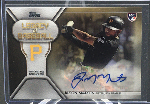2019 TOPPS UPDATE SERIES - LEGACY OF BASEBALL - J. MARTIN - #LBA-JMA - #'D/50 - AUTOGRAPH - RC