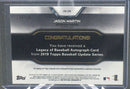 2019 TOPPS UPDATE SERIES - LEGACY OF BASEBALL - J. MARTIN - #LBA-JMA - #'D/50 - AUTOGRAPH - RC