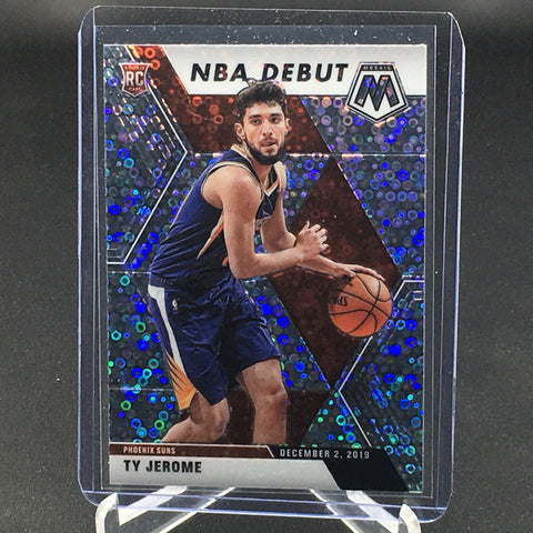 2019 PANINI MOSAIC - SILVER DISCO PRIZM - NBA DEBUT - T. JEROME - #273 - RC