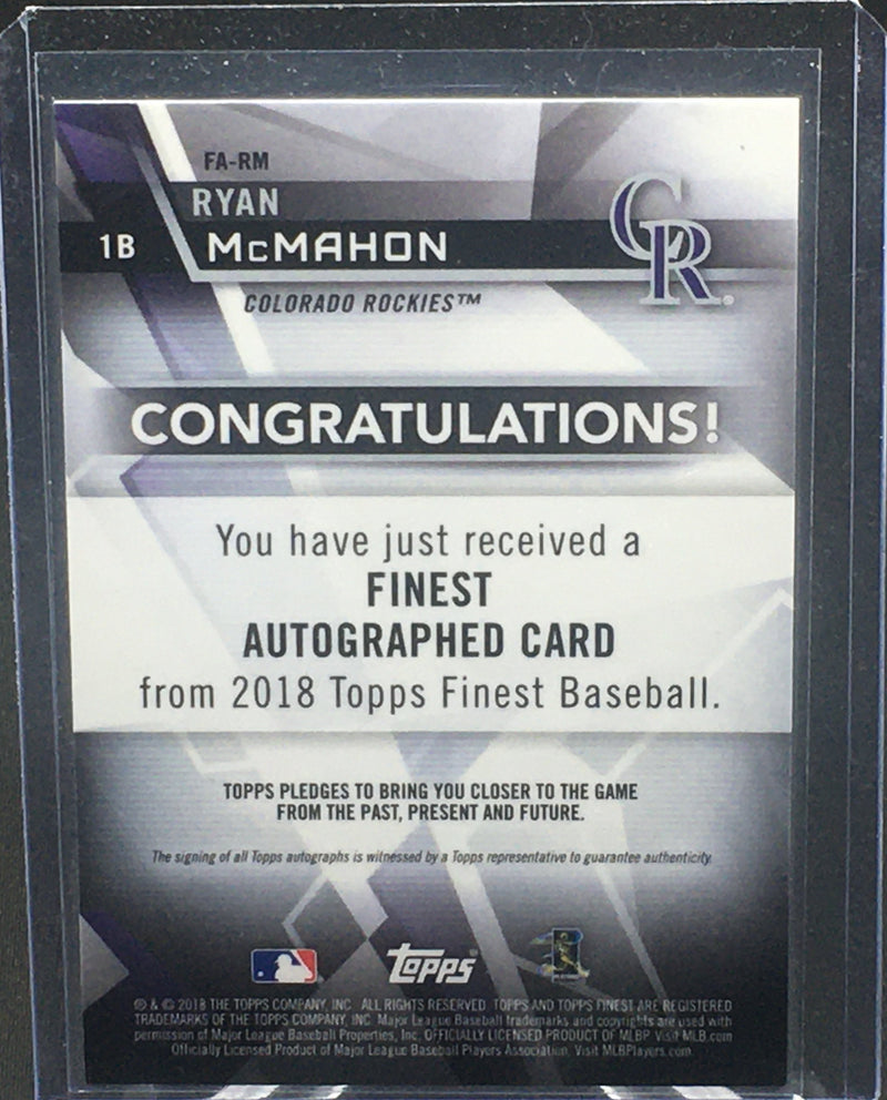 2018 TOPPS FINEST - R. MCMAHON -