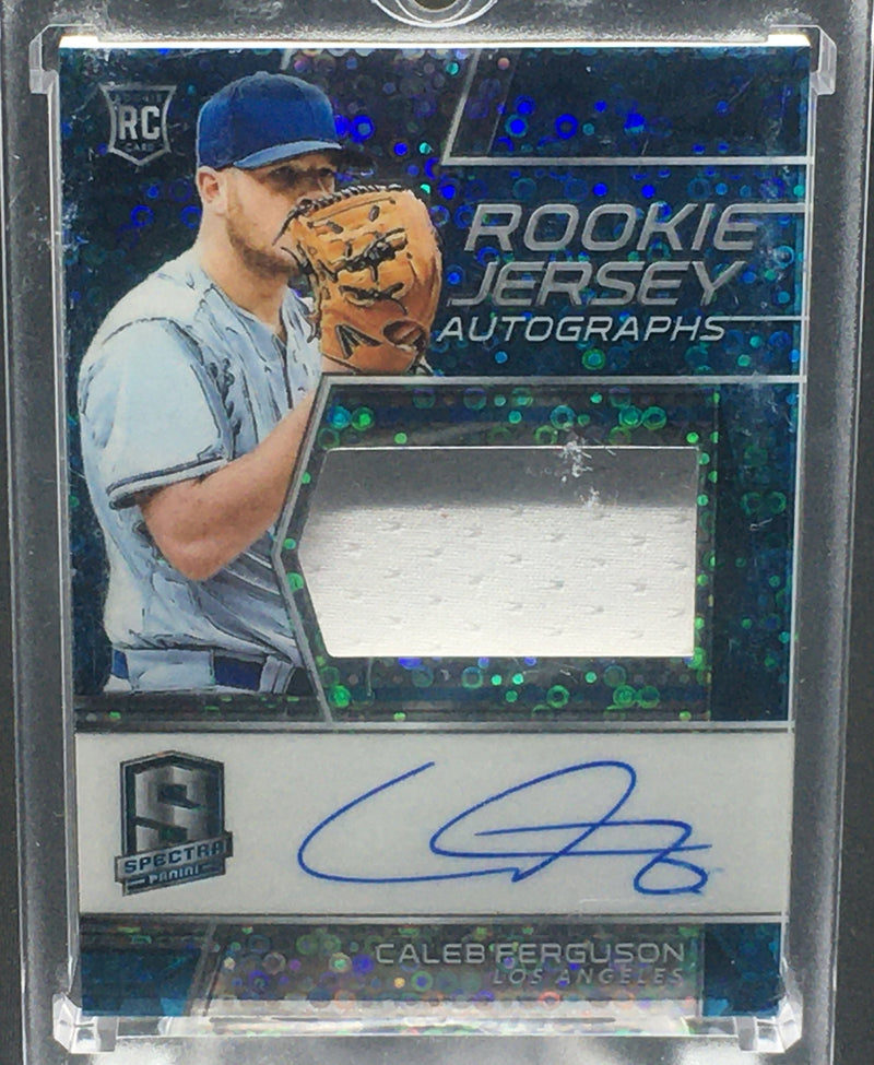 2019 PANINI SPECTRA - ROOKIE JERSEY - C. FERGUSON - #111 - #'D/99 - AUTOGRAPH - JERSEY - PRIZM DISCO BLUE - RC