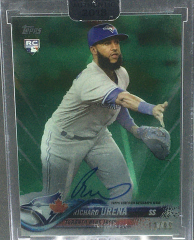 2018 TOPPS CLEARLY AUTHENTIC - R. URENA - #CAA-RU - #'D/99 - GREEN- RC