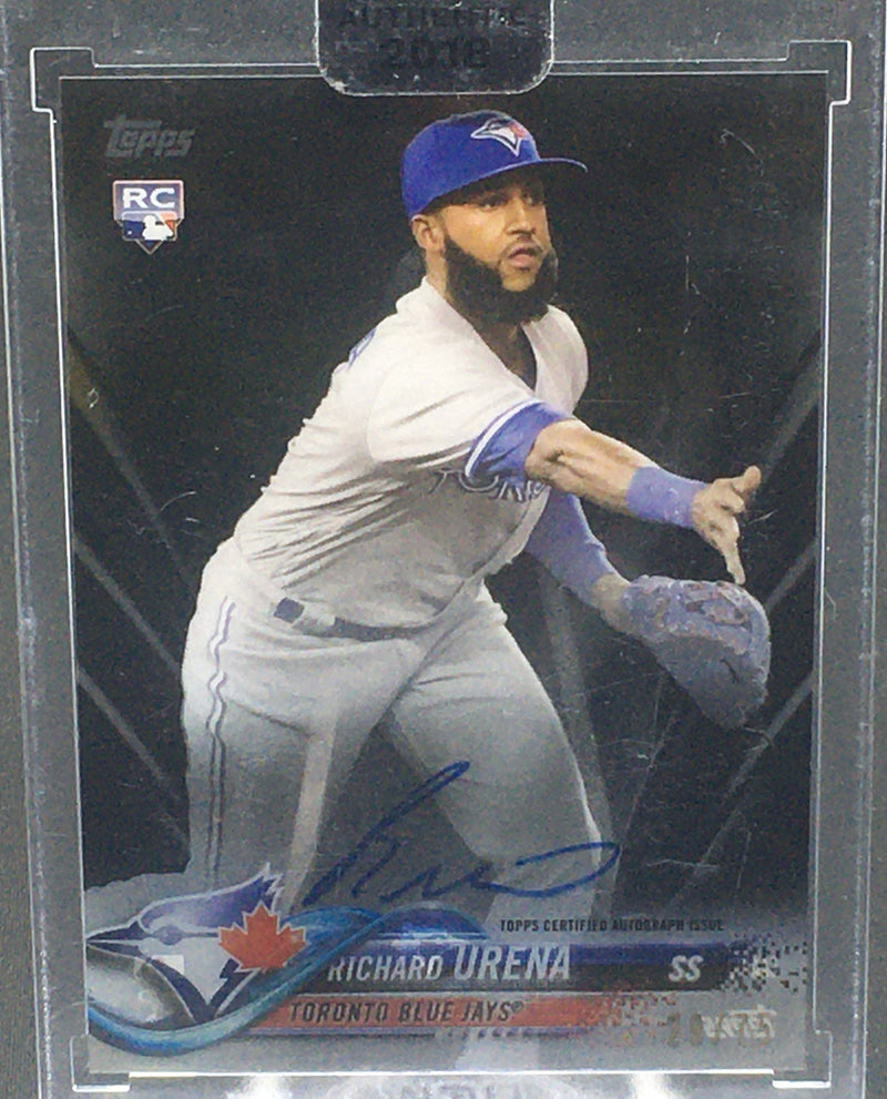 2018 TOPPS CLEARLY AUTHENTIC - R. URENA - #CAA-RU - #'D/75 - AUTOGRAPH - BLACK - RC