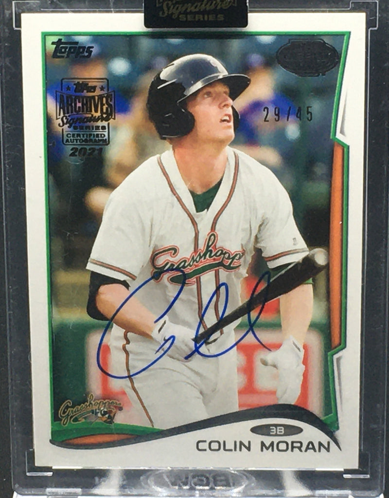 2021 TOPPS ARCHIVES SIGNATURE SERIES - TOPPS 2014 - PRO DEBUT - C. MORAN - #128 - #'D/45 - AUTOGRAPH