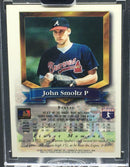 2018 TOPPS ARCHIVES SIGNATURE - 1994 TOPPS FINEST - J. SMOLTZ - #100 - #'D/1 - AUTO - GREEN