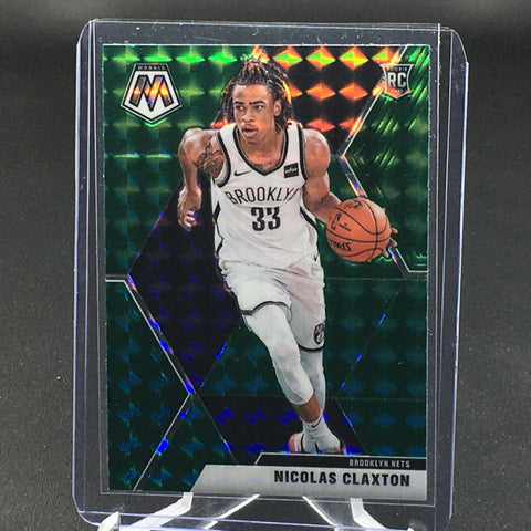 2019 PANINI MOSAIC - GREEN MOSAIC PRIZM - N. CLAXTON - #236 - RC