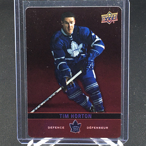 2019 UPPER DECK TIM HORTONS - RED DIE CUT - T. HORTON - #DC-SP1