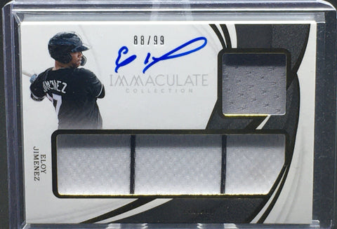 2019 PANINI IMMACULATE COLLECTION - E. JIMENEZ - #D-EJ - #'D/99 - AUTOGRAPH - JERSEY