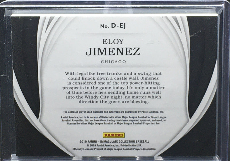 2019 PANINI IMMACULATE COLLECTION - E. JIMENEZ - #D-EJ - #'D/99 - AUTOGRAPH - JERSEY