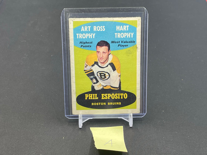 1969 O-PEE-CHEE - ART ROSS TROPHY / HART TROPHY - P. ESPOSITO -