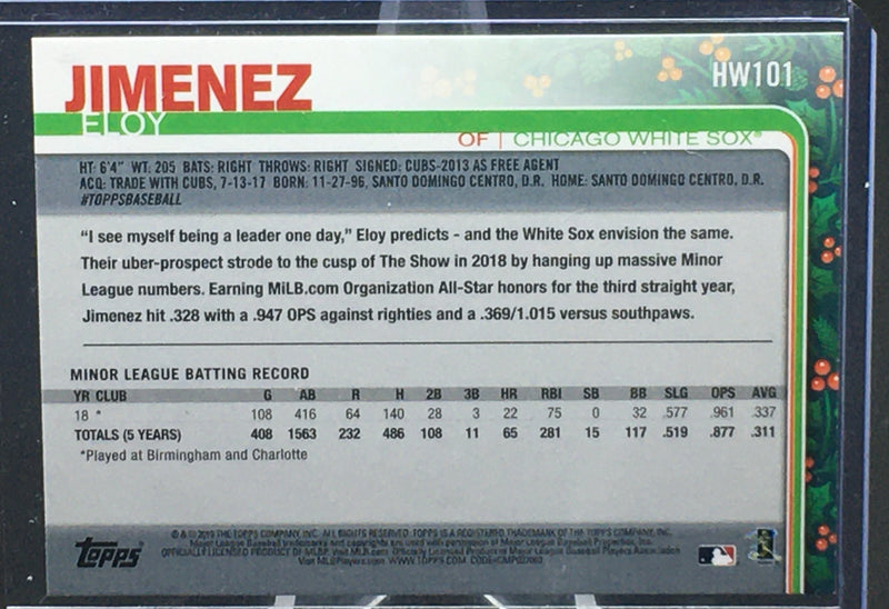 2019 TOPPS - HOLIDAY - E. JIMENEZ-