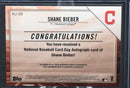 2019 TOPPS NATIONAL BASEBALL CARD DAY - S. BIEBER - #AU-SB - #'D/500 - AUTOGRAPH