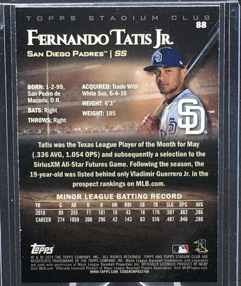 2019 TOPPS STADIUM CLUB - F. TATIS JR. -