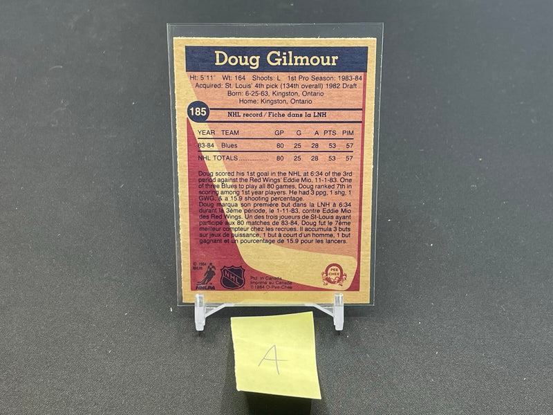 1984 O-PEE-CHEE - D. GILMOUR -