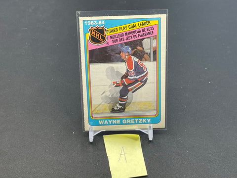 1984 O-PEE-CHEE - POWER PLAY GOAL LEADER  - W. GRETZKY - #383