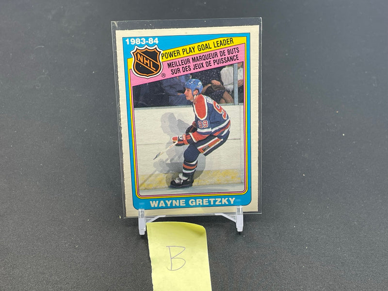 1984 O-PEE-CHEE - POWER PLAY GOAL LEADER  - W. GRETZKY -