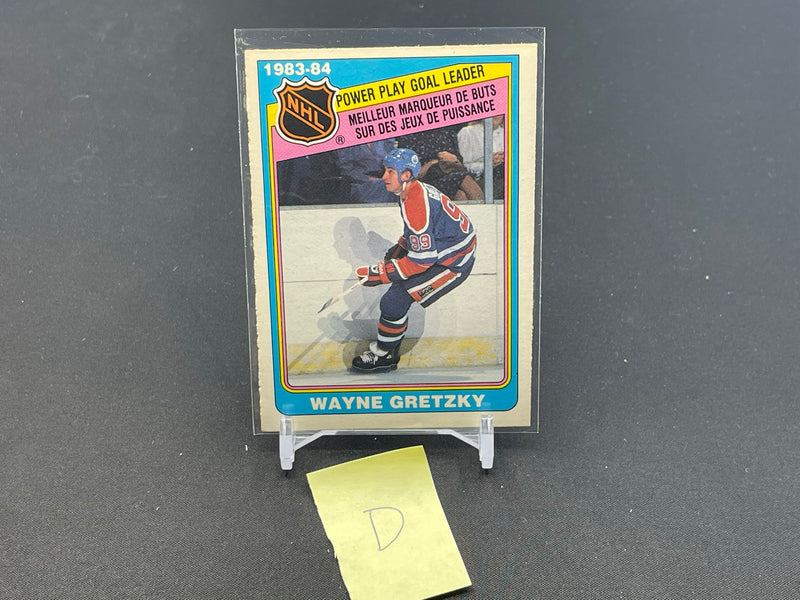 1984 O-PEE-CHEE - POWER PLAY GOAL LEADER  - W. GRETZKY -