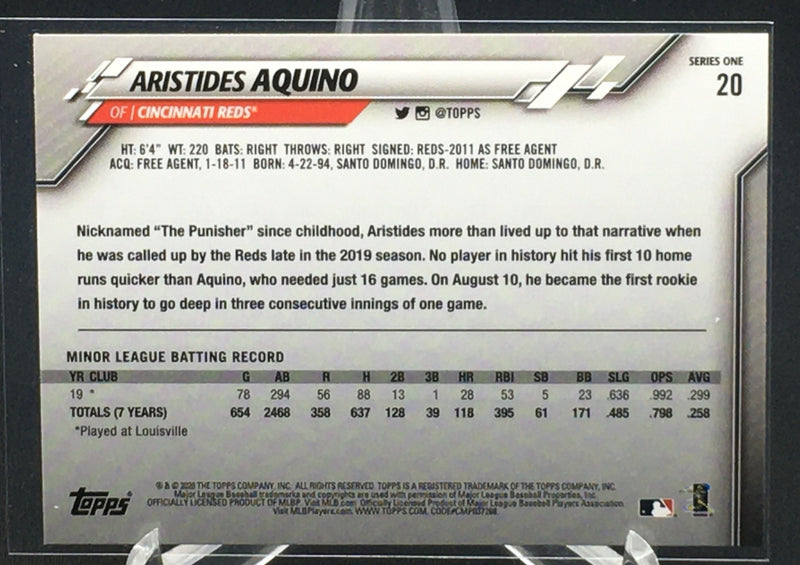 2020 TOPPS SERIES ONE - A. AQUINO -