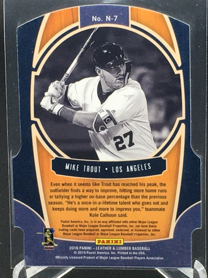 2019 PANINI LEATHER AND LUMBER - NATURALS - M. TROUT -