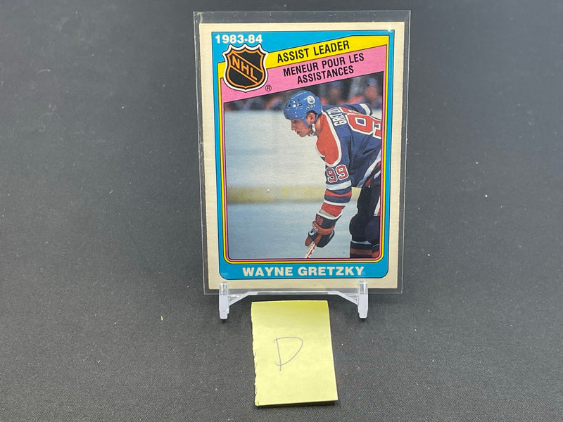 1984 O-PEE-CHEE - ASSIST LEADER - W. GRETZKY -