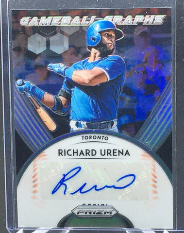 2019 PANINI PRIZM - GAMEBALL GRAPHS - R. URENA - #GB-RU - PRIZM SILVER - AUTOGRAPH