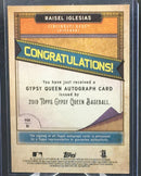 2019 TOPPS GYPSY QUEEN - R. IGLESIAS -