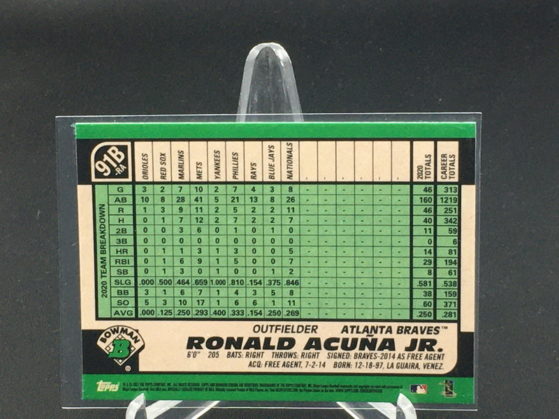 2021 TOPPS BOWMAN CHROME - R. ACUNA JR. - 91B-RA